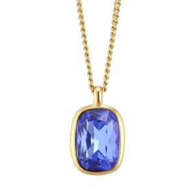 CARA SHINY GOLD SAPPHIRE NECKLACE