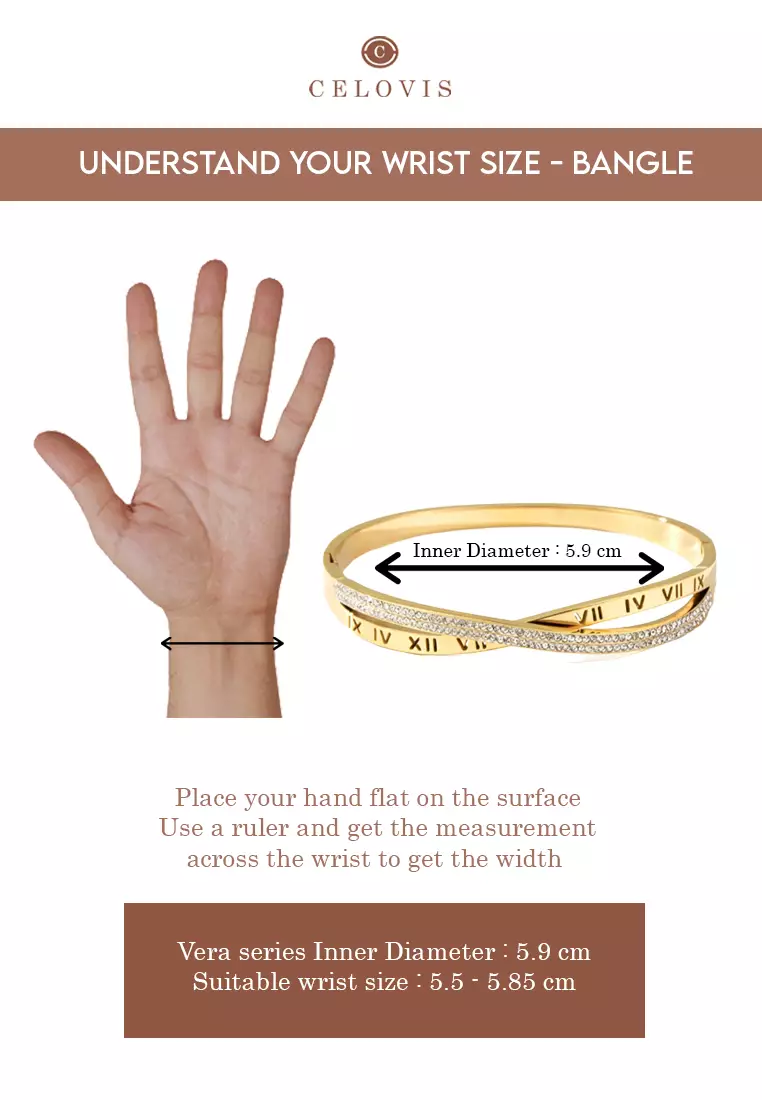 CELOVIS CELOVIS - Vera Bangle Paired with Reva Ring Entwined Jewellery Set in Gold