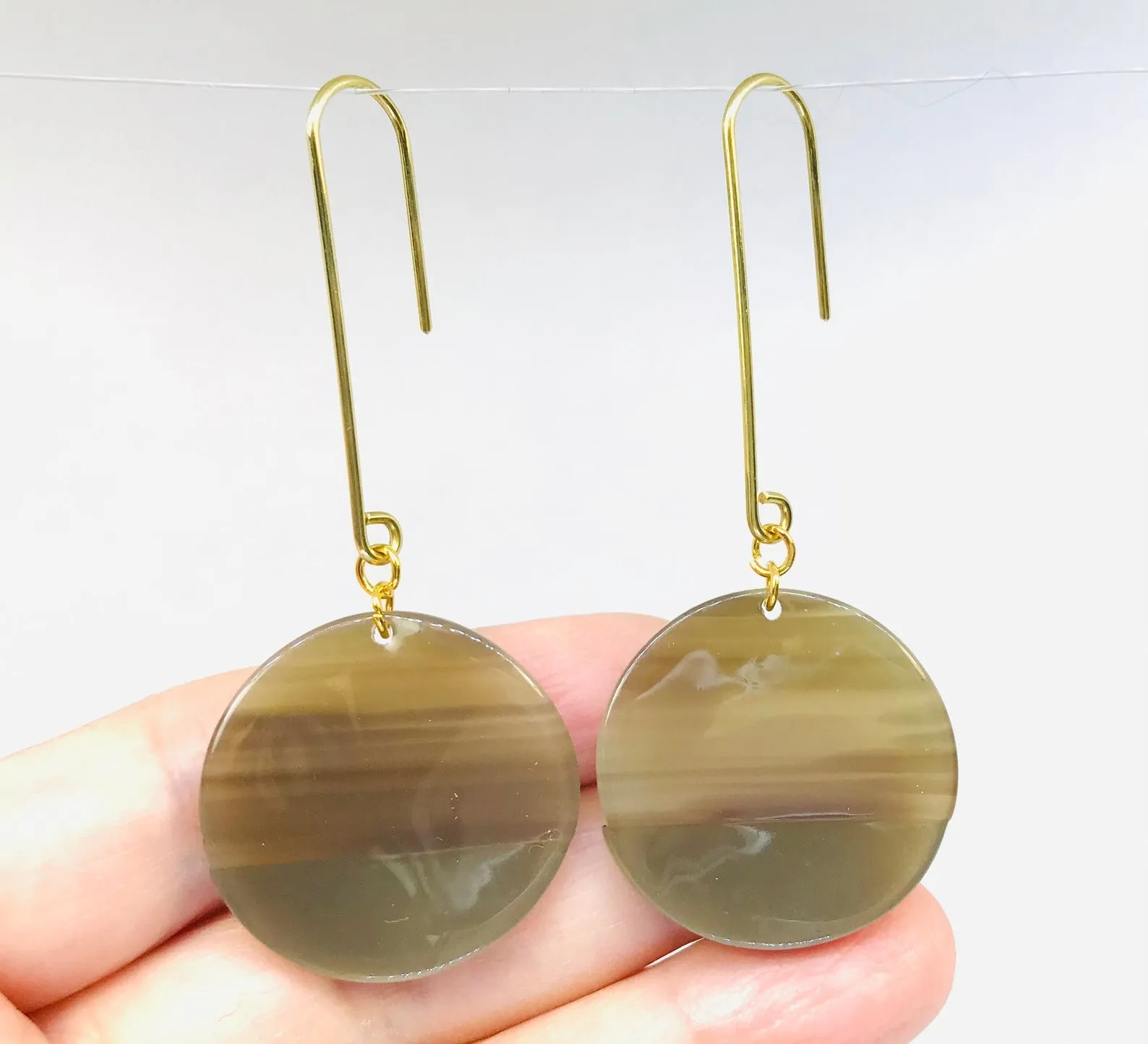 Circle Acrylic Disc Earrings, Resin Geometric Earrings wholesale lot