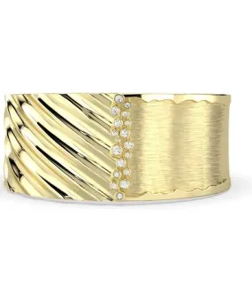 Clartè Women's Gold Kaleidoscope Bangle