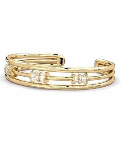 Clartè Women's Gold Rhythmique Bangle