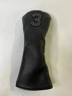 Classic All Black Fairway Wood Headcover