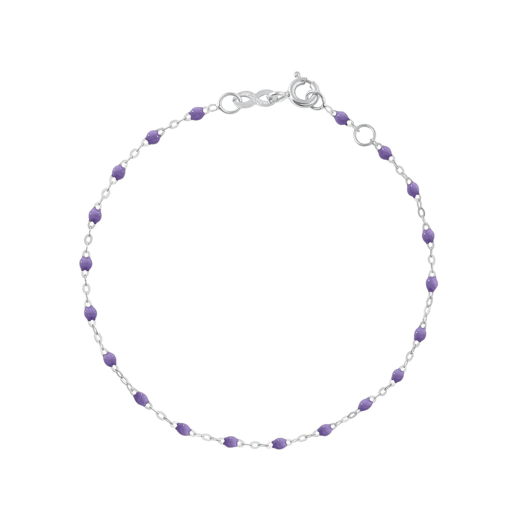 Classic Gigi Mauve bracelet, White Gold, 5.9