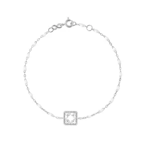 Classic Gigi White Treasure Bracelet, White Gold, 6.7