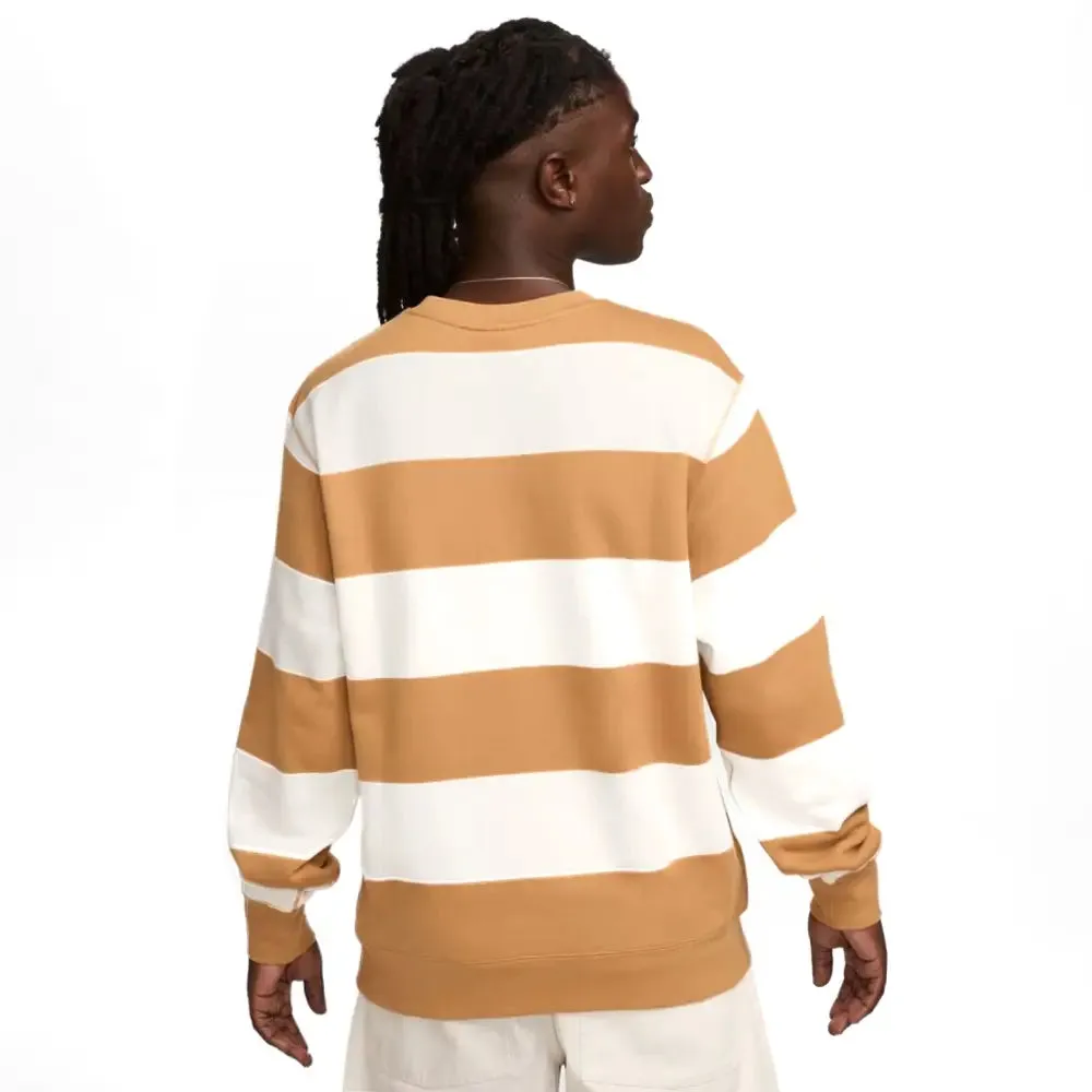 Club Stripped Crewneck Sweatshirt