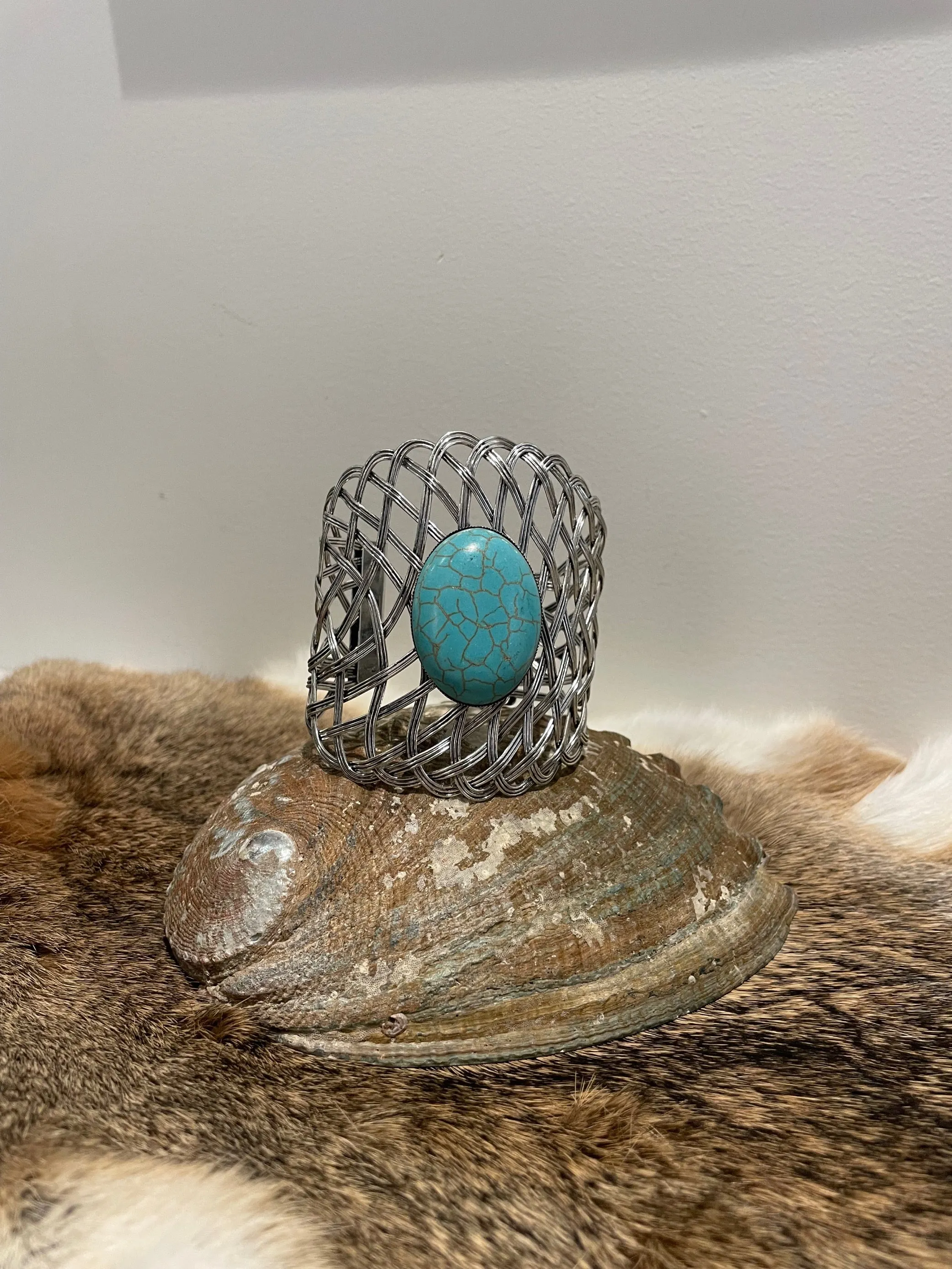 Delicate Turquoise Cuff Bracelet