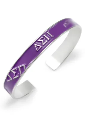 Delta Sigma Pi Bangle Cuff Bracelet (Multi Colors Available)