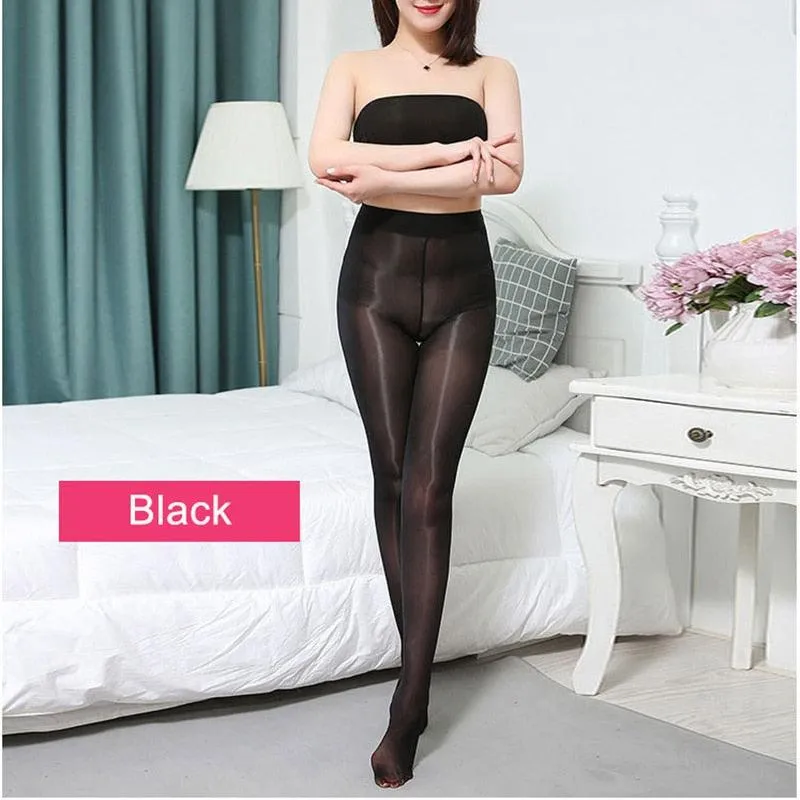 Elastic Magical Stockings Glitter Pantyhose Anti Hook Sexy Oil Open