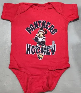 Florida Panthers Mickey Lil Champ Infant Onesie - Red