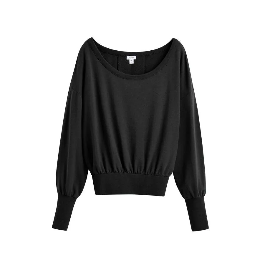 French Terry Boatneck Sweatshirt