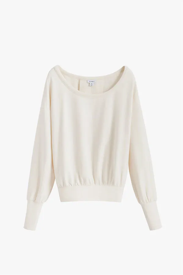 French Terry Boatneck Sweatshirt