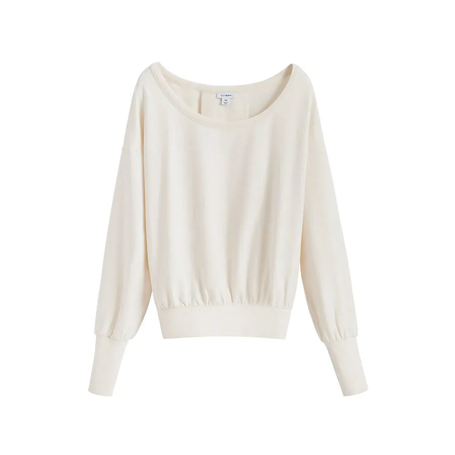 French Terry Boatneck Sweatshirt