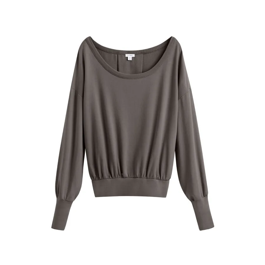 French Terry Boatneck Sweatshirt