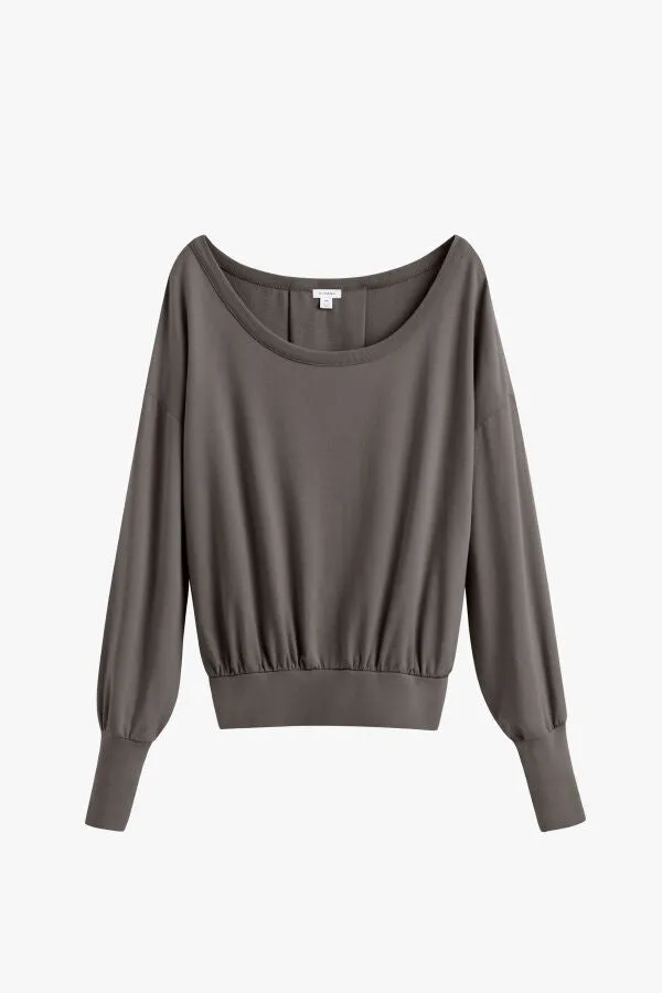 French Terry Boatneck Sweatshirt