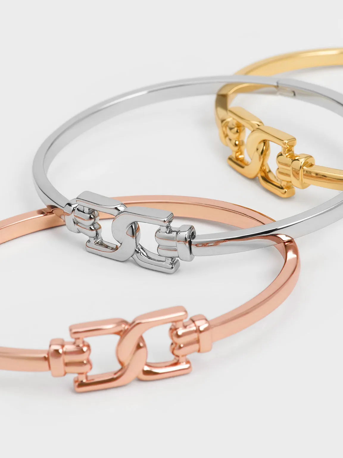 Gabine Cuff Bangle - Rose Gold