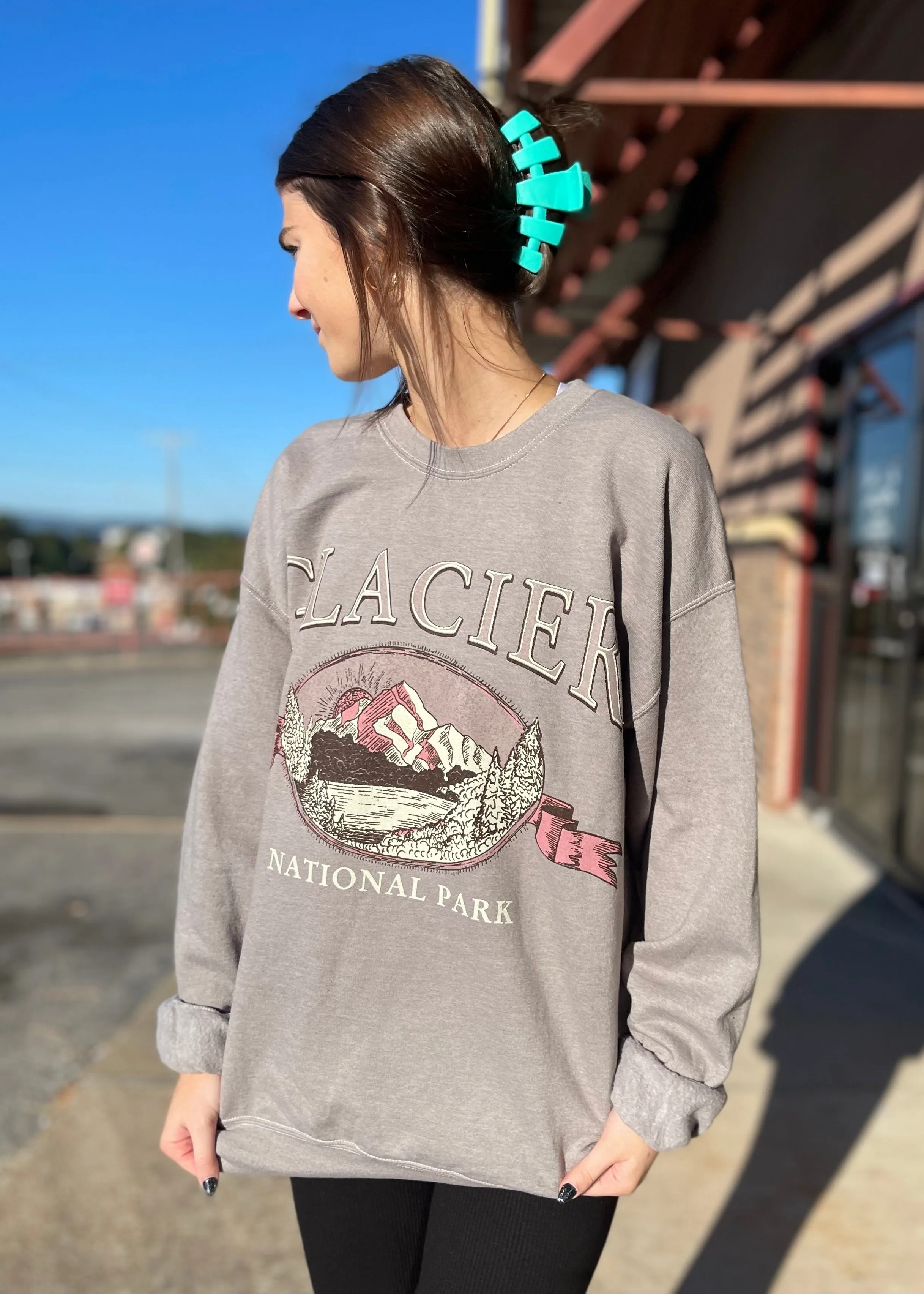 Glacier Sweatshirt | Lt Olive