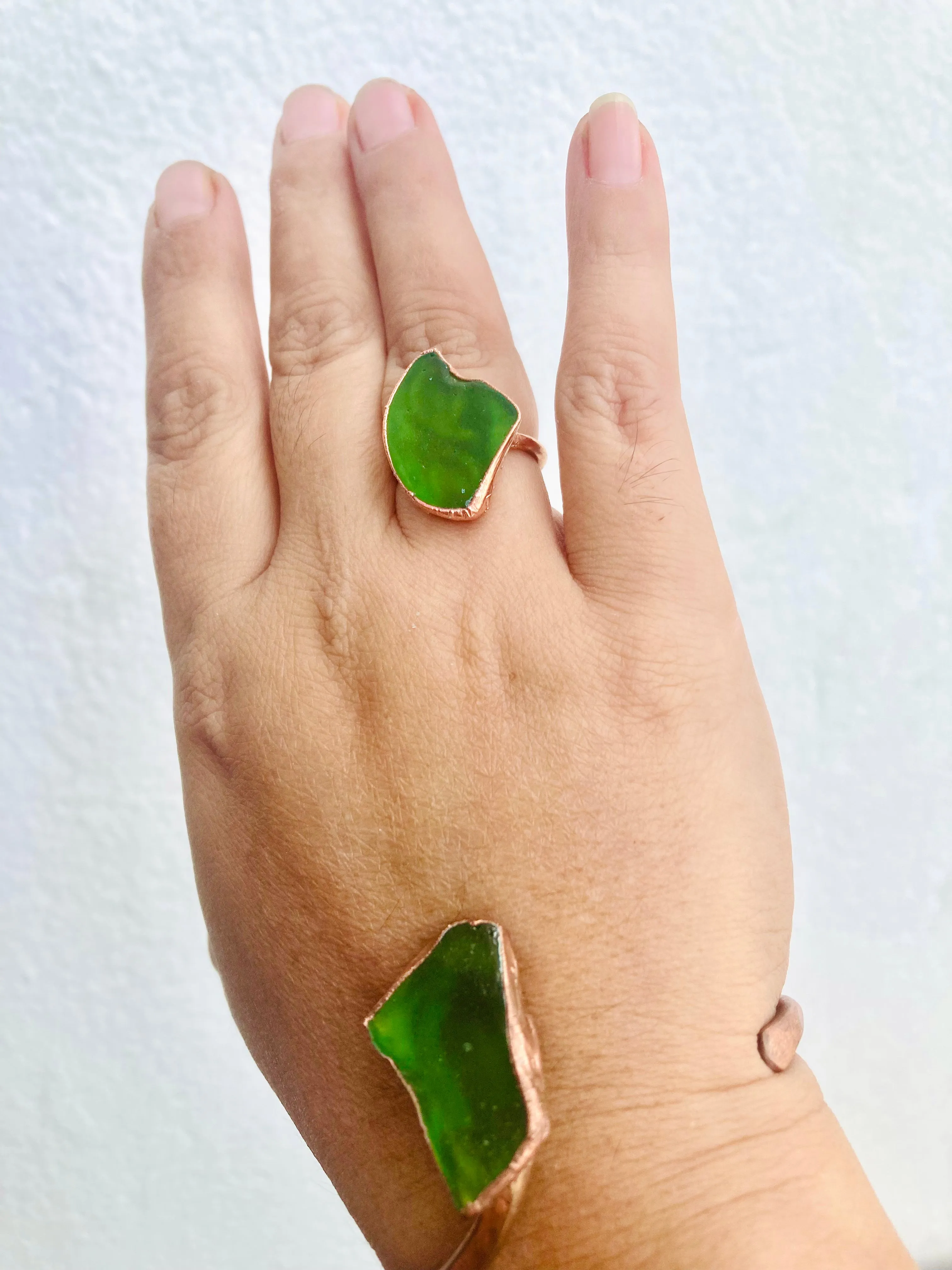 Green SeaGlass Set