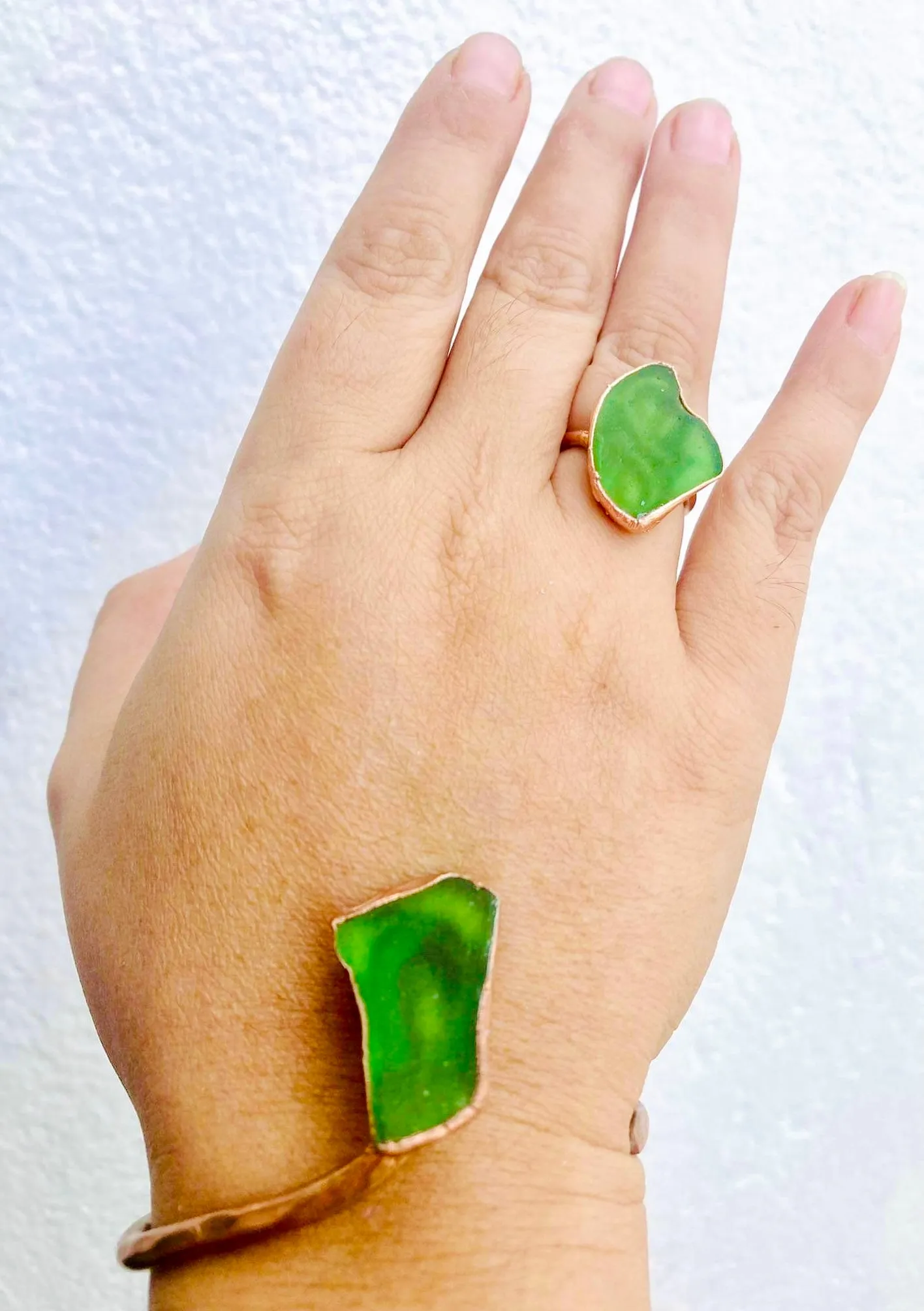 Green SeaGlass Set