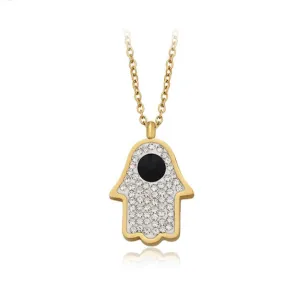 Hamsa Necklace Gold