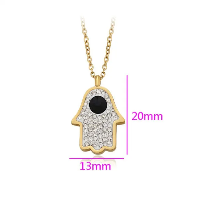 Hamsa Necklace Gold