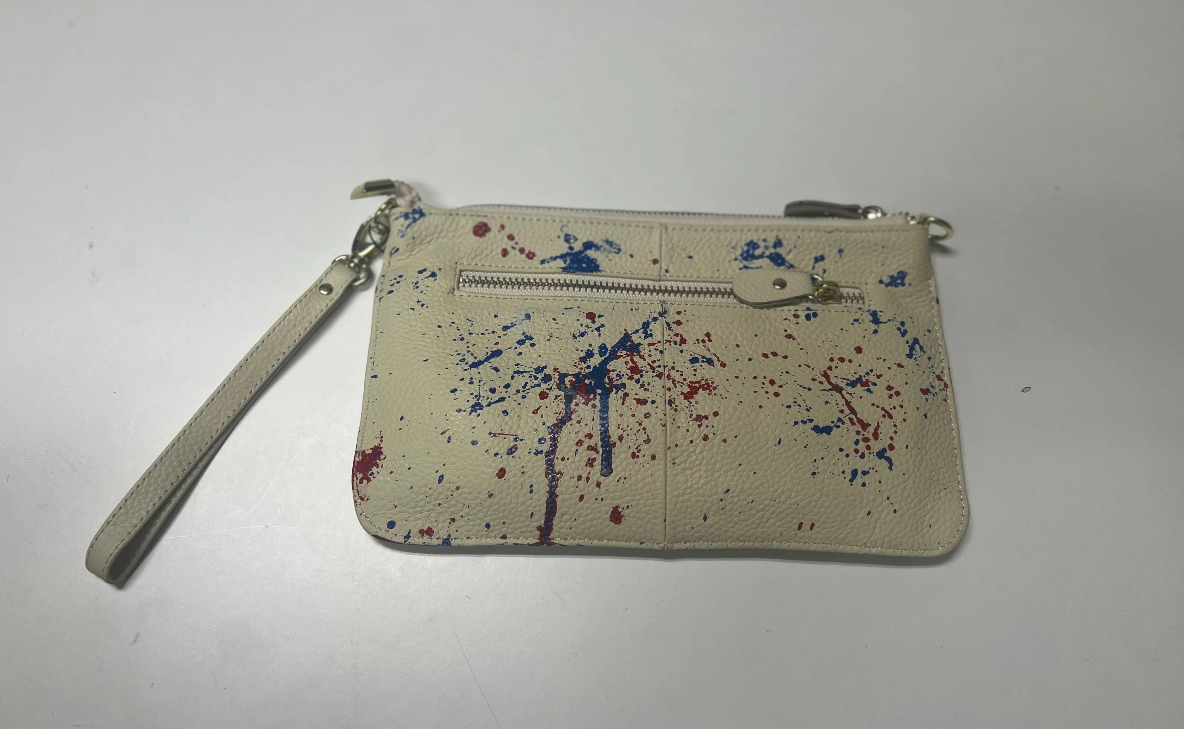 Handpainted Cubs Wristlet/Crossbody