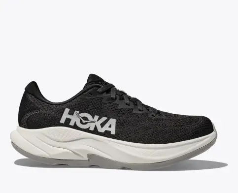 Hoka Men’s Rincon 4 Athletic Shoes-Black/White **Wide Width**