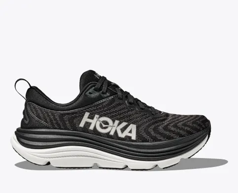 Hoka Women’s Gaviota 5 Athletic Shoes- Black/White