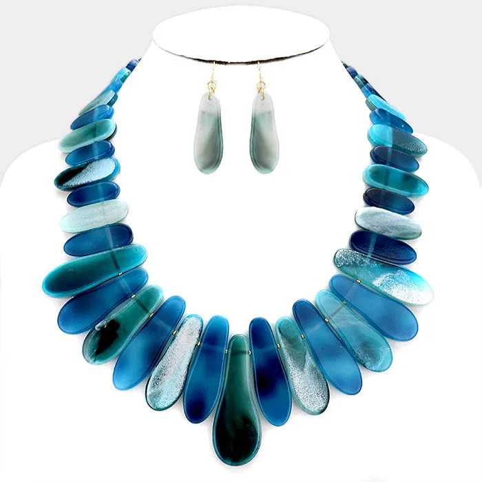 iLLASPARKZ Celluloid bar collar necklace