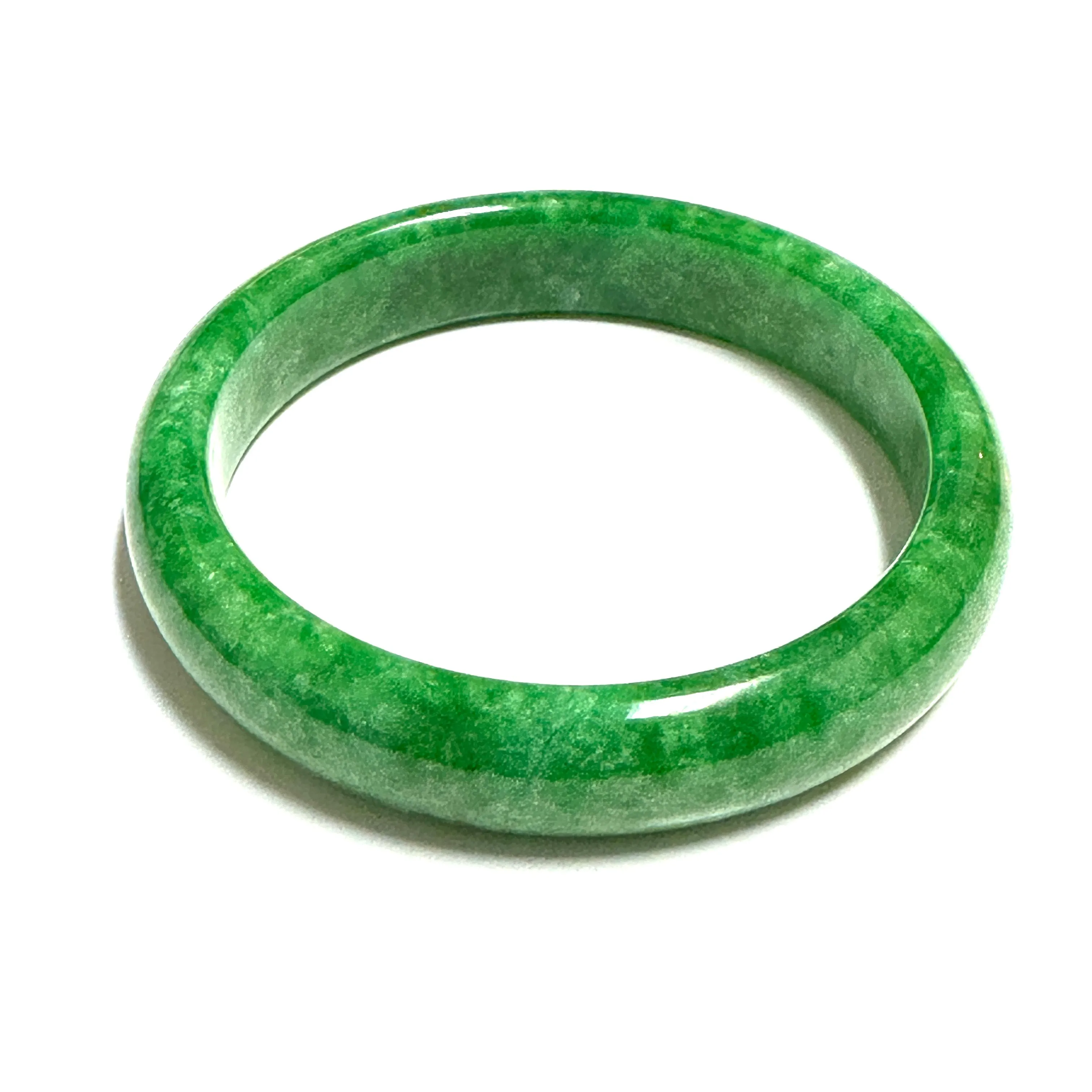 Jade (14mm) Half Round Bangle