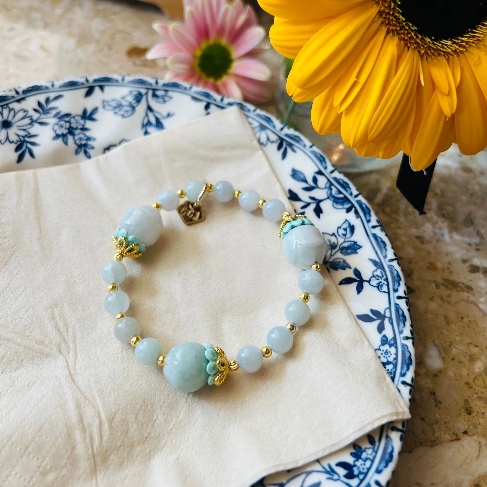 Jade Rose Trinity Bracelet