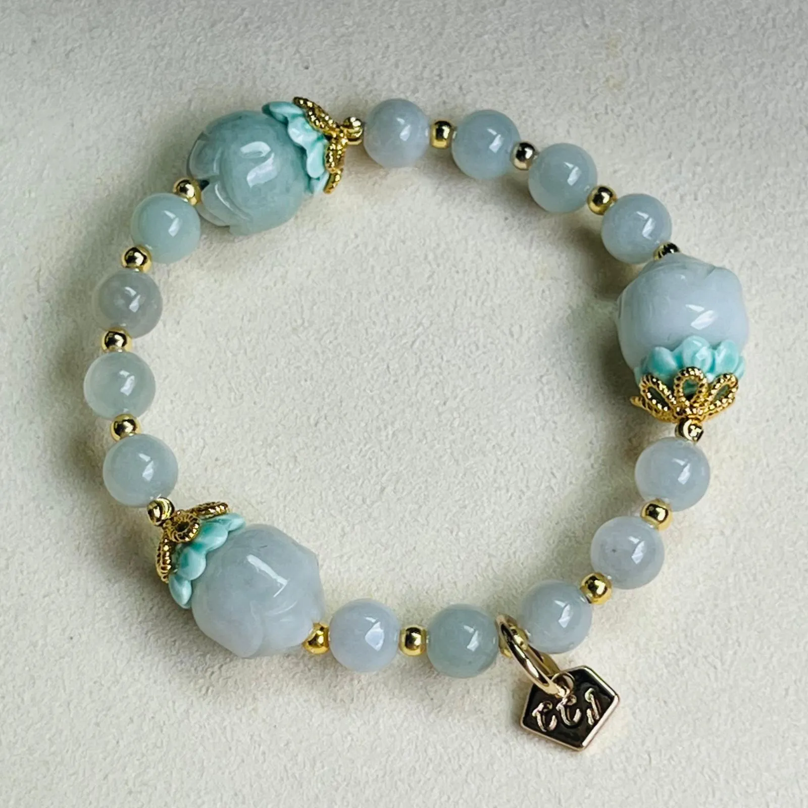 Jade Rose Trinity Bracelet