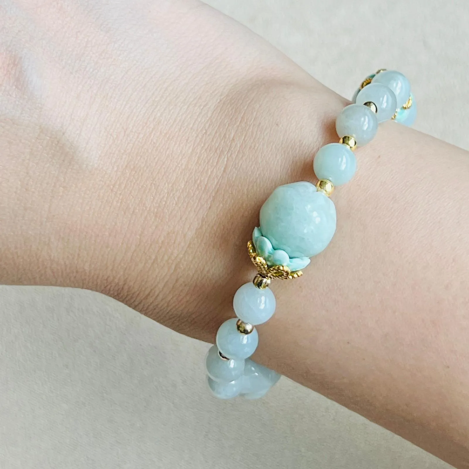 Jade Rose Trinity Bracelet