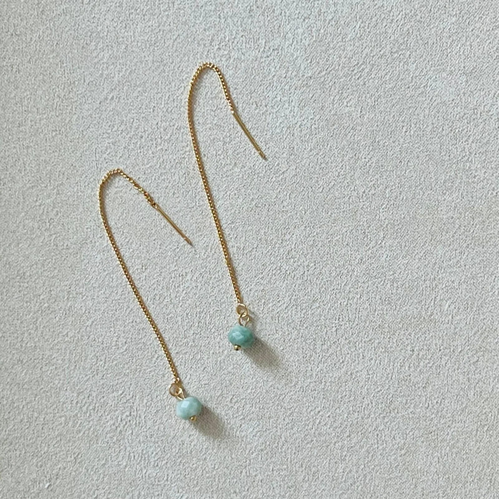 Jade Thread Earrings GHW