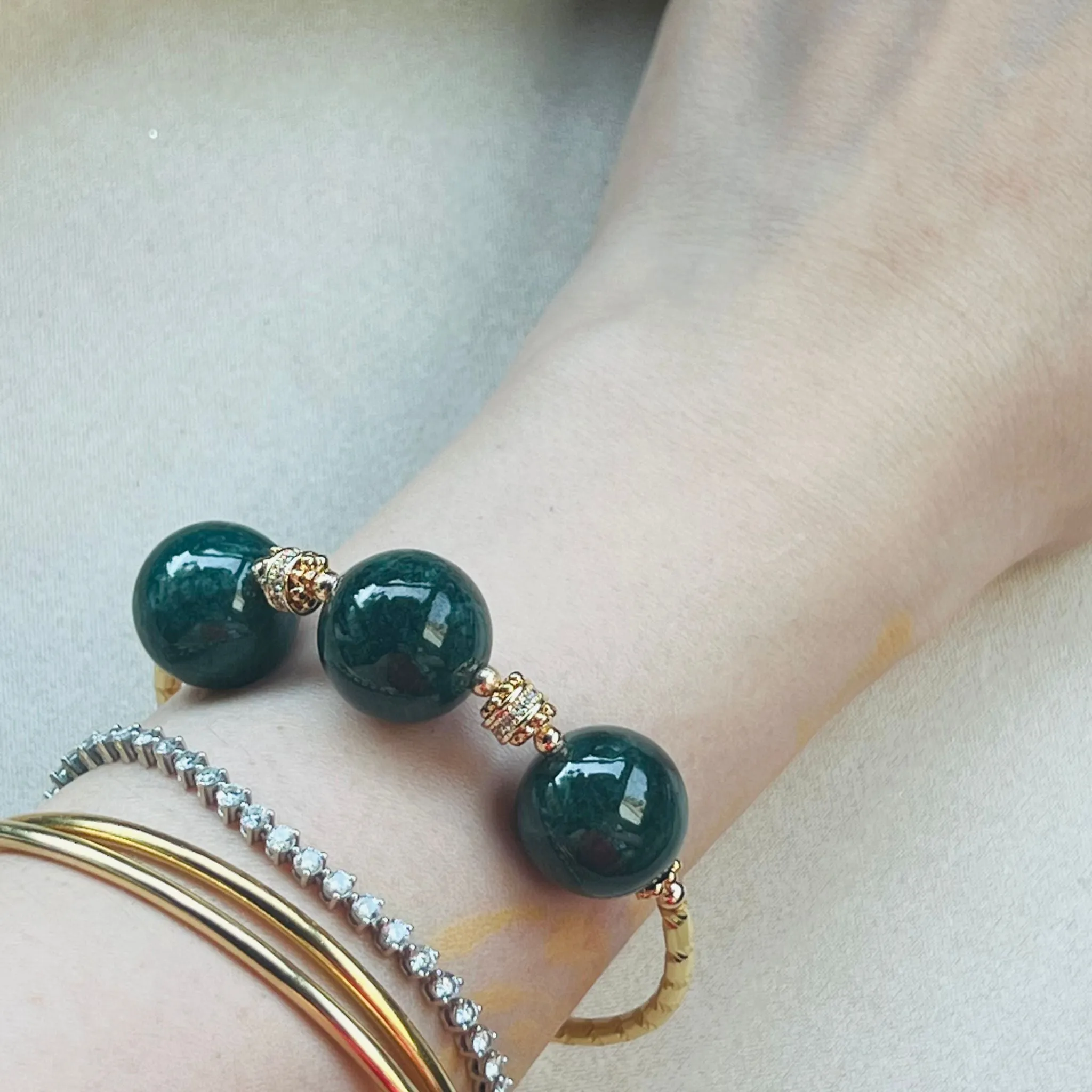 Jammy Jade Diadem Bracelet