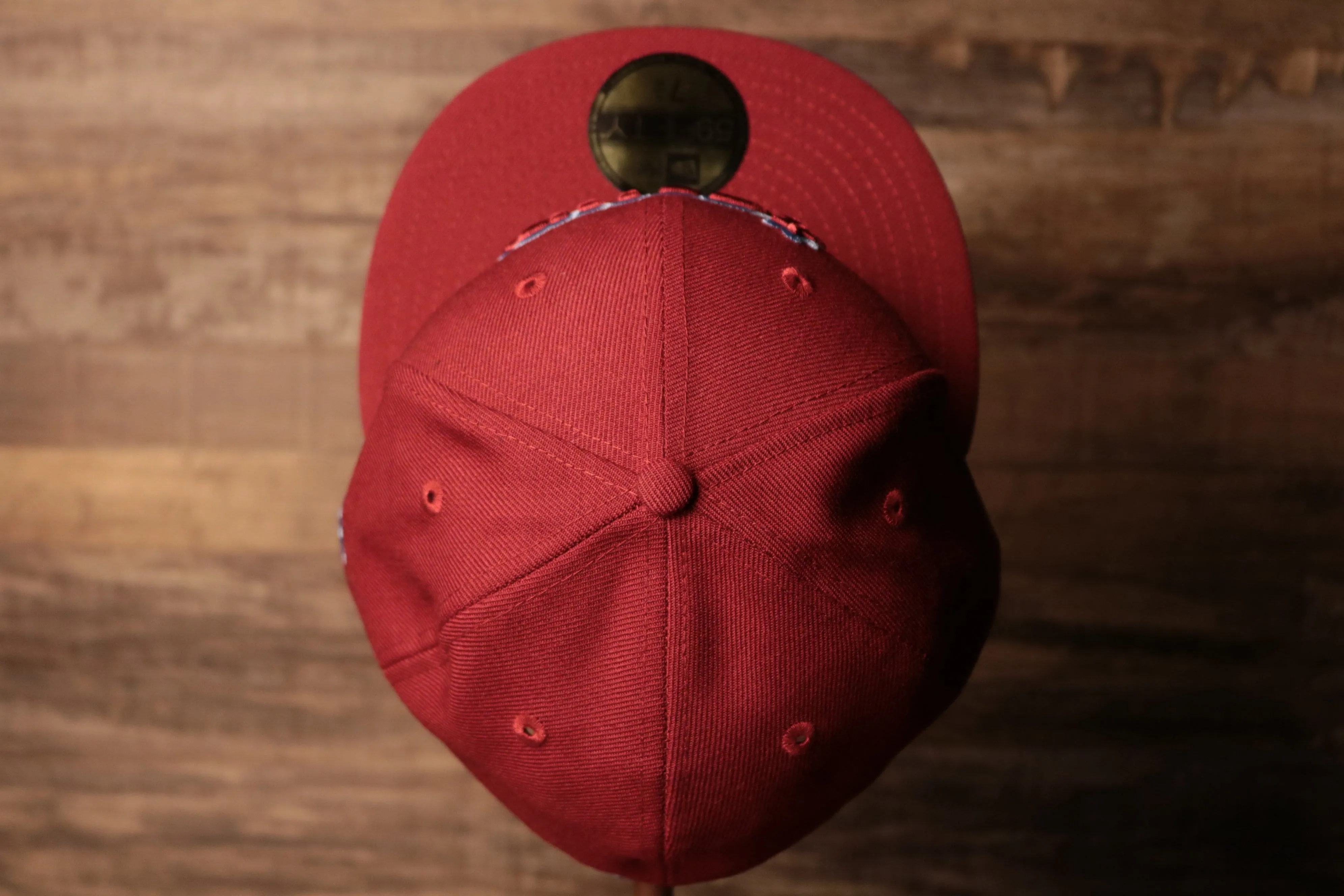 Jawn grey brim hat  | maroon Philly Jawn gray under brim hat | Grey under brim jawn hat throwback red