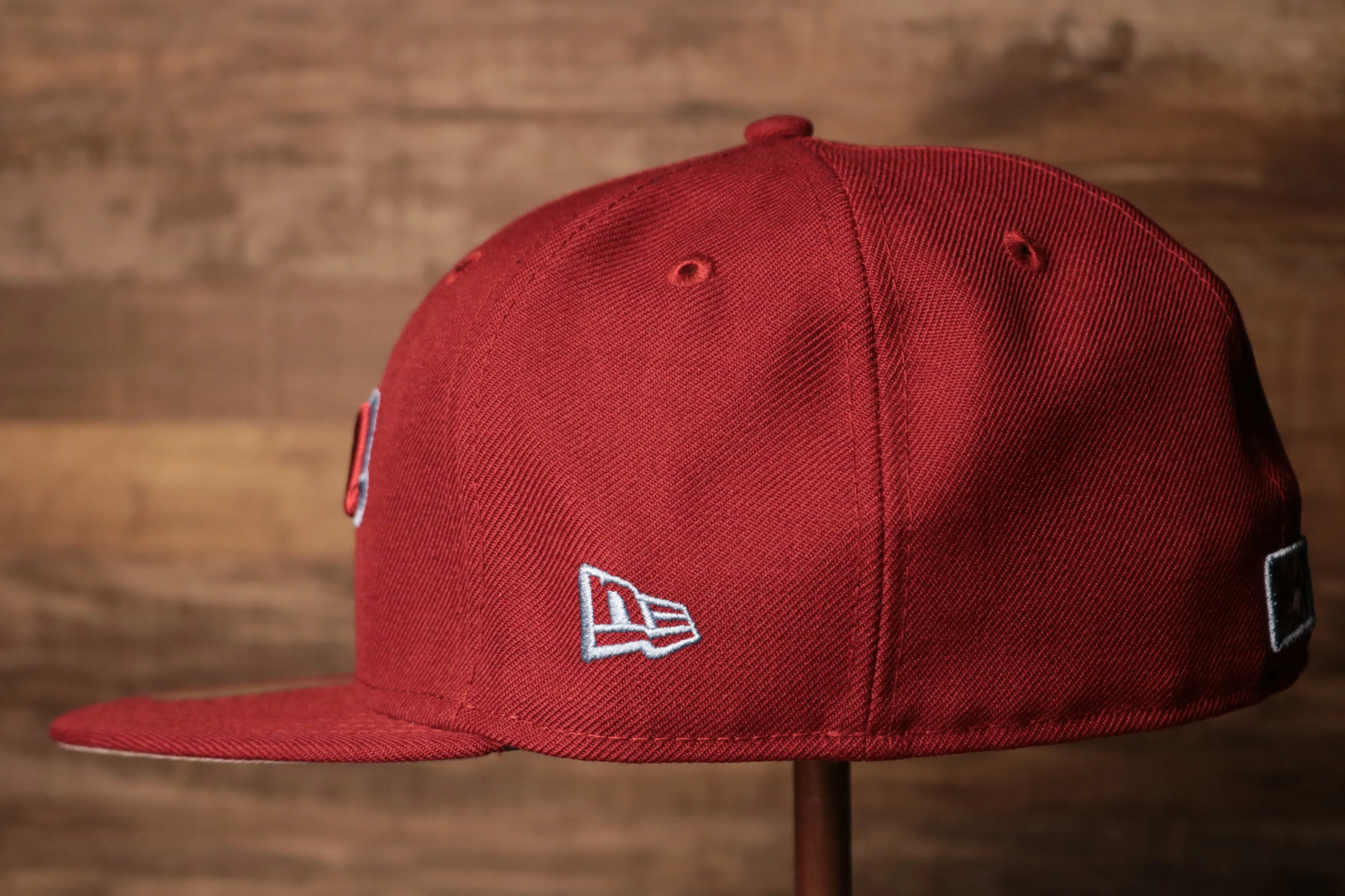 Jawn grey brim hat  | maroon Philly Jawn gray under brim hat | Grey under brim jawn hat throwback red