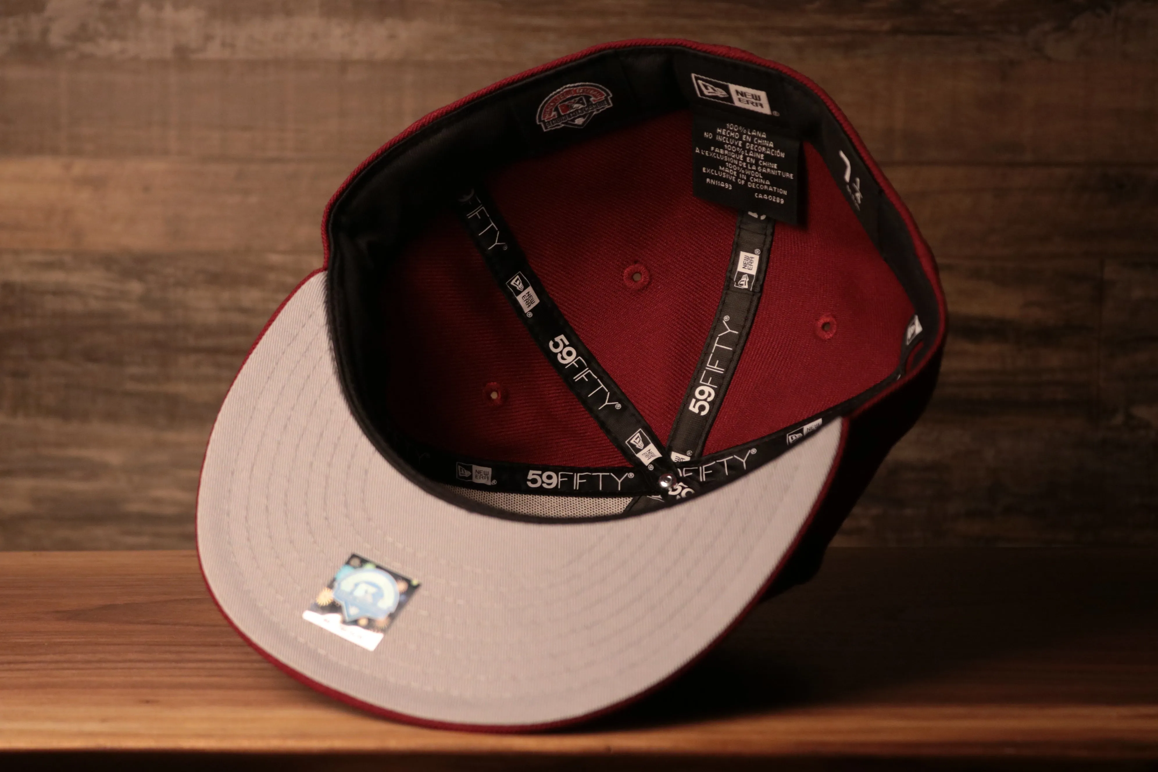 Jawn grey brim hat  | maroon Philly Jawn gray under brim hat | Grey under brim jawn hat throwback red