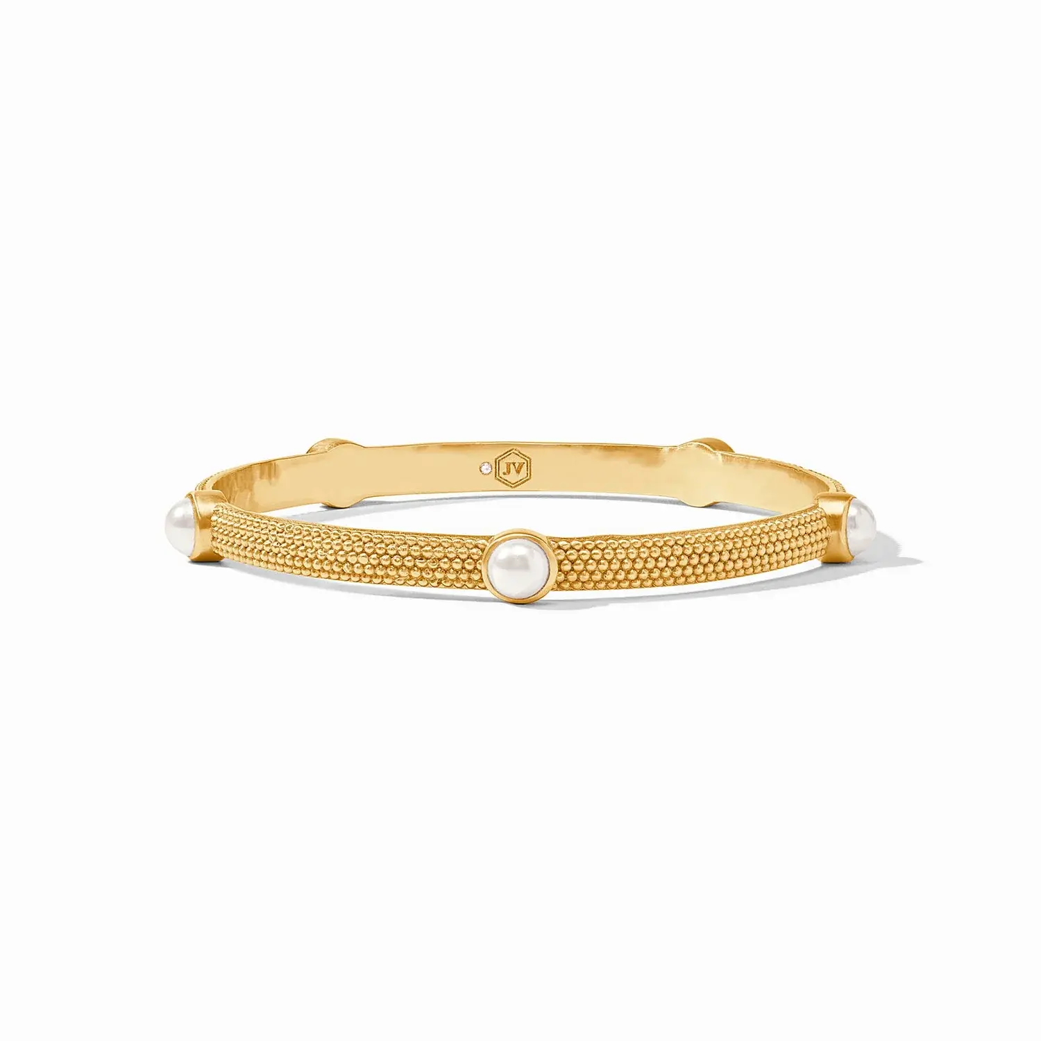 Julie Vos Cabochon Gold Bangle