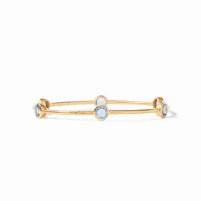 Julie Vos Milano Bangle- Iridescent Chalcedony Blue