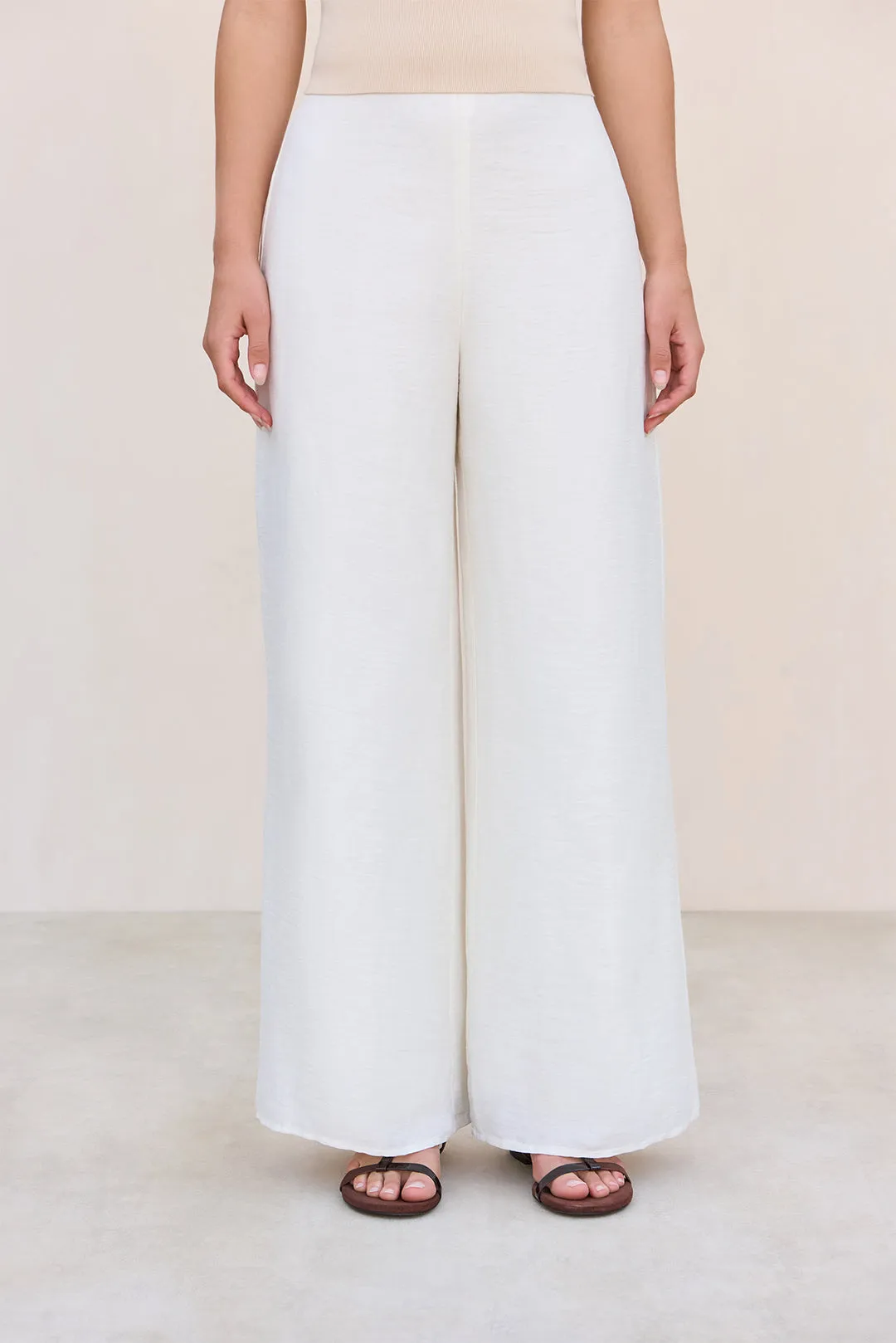 KORA PANT - OFF WHITE LINEN