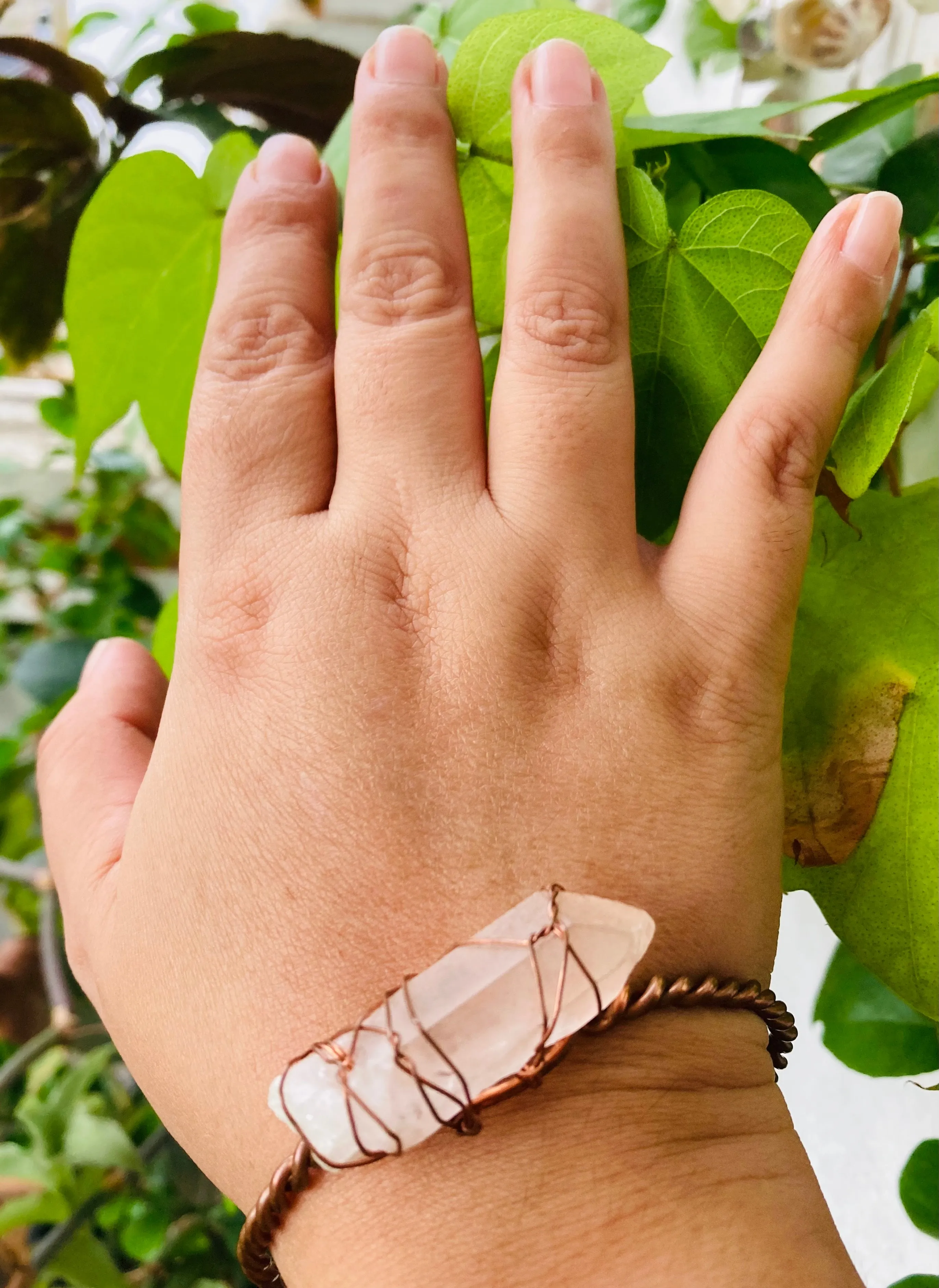 Lemurian Quartz Bangle