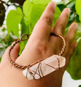 Lemurian Quartz Bangle