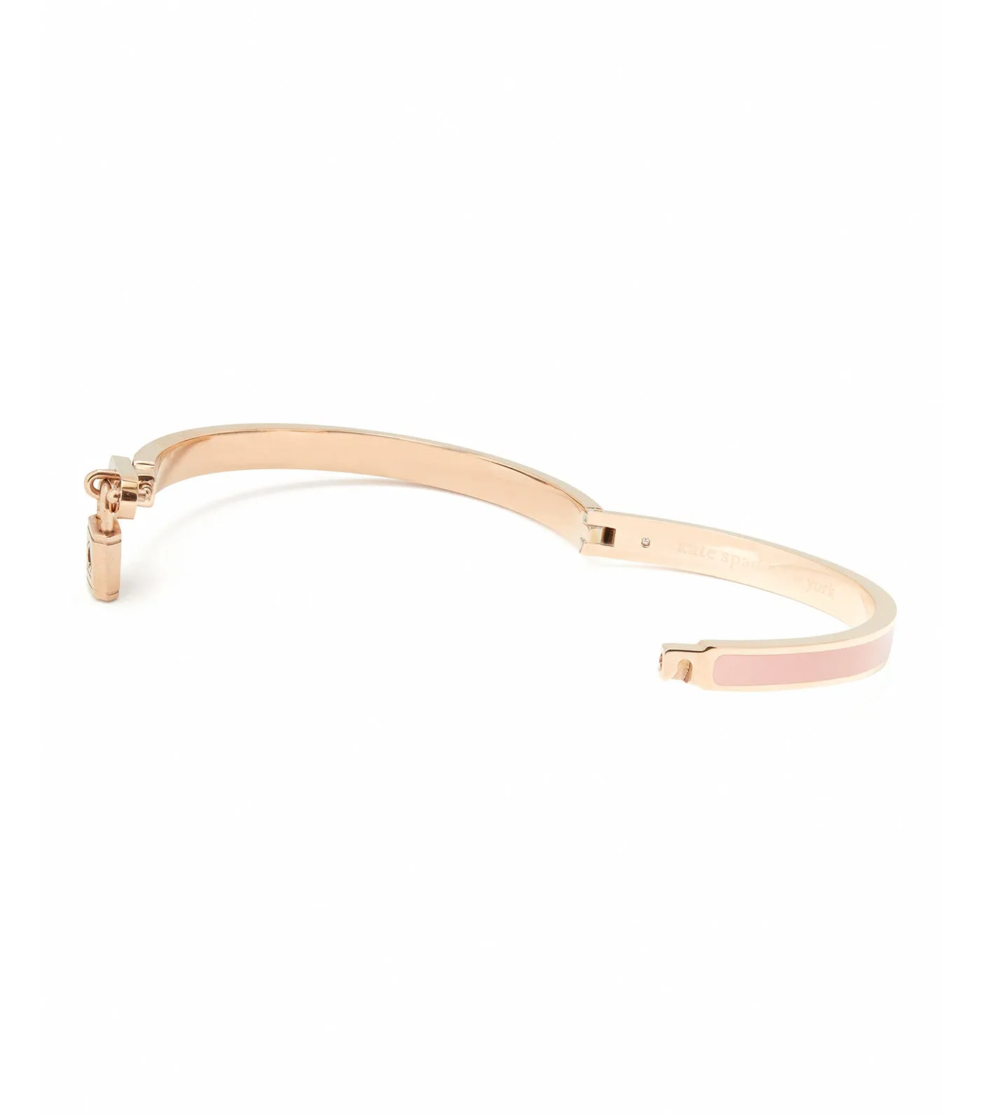 Lock and Spade Charm Bangle Blush