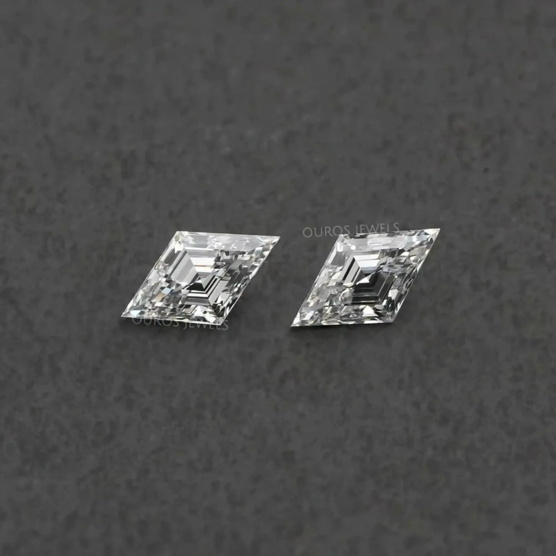 Lozenge Cut Lab Grown Pair Diamond