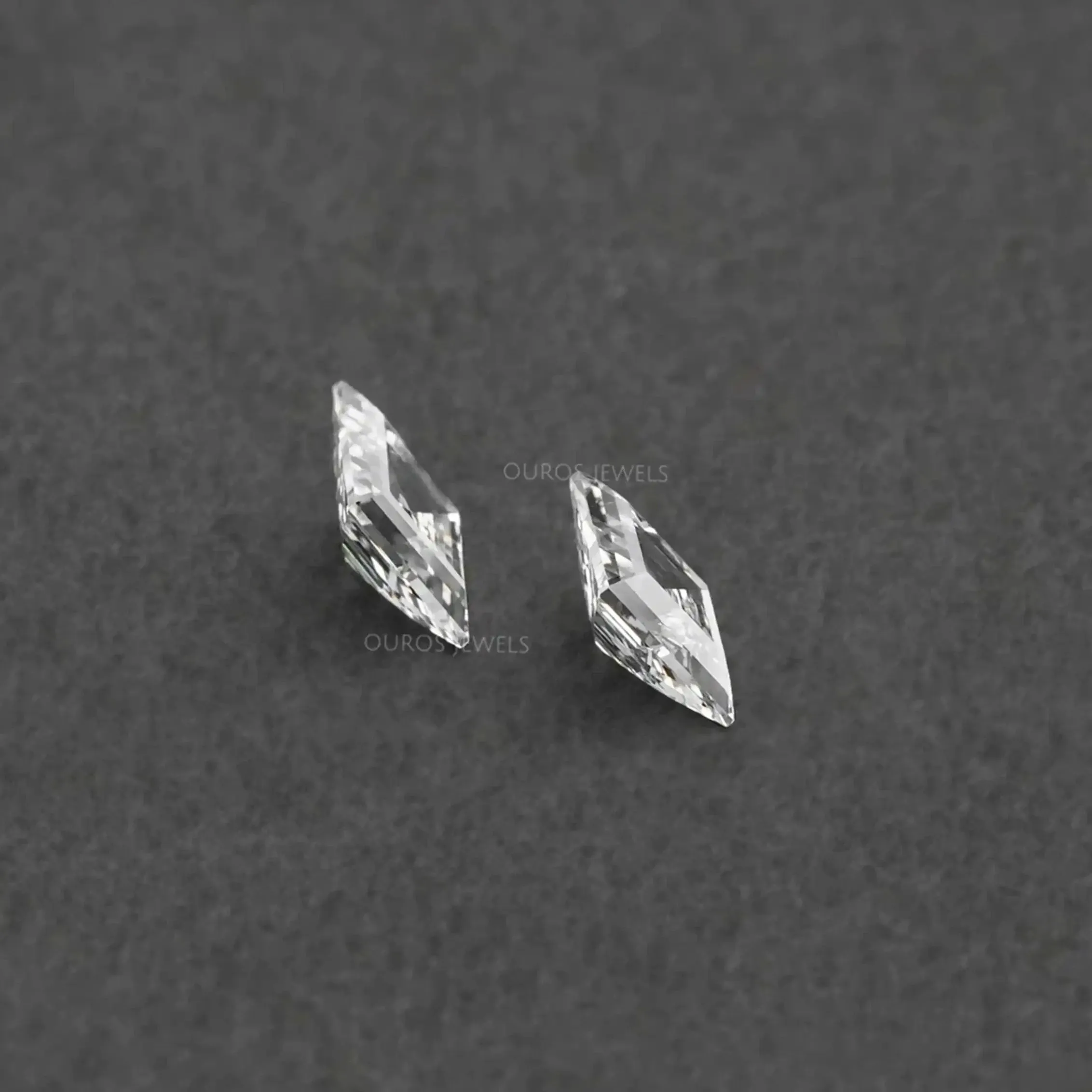 Lozenge Cut Lab Grown Pair Diamond