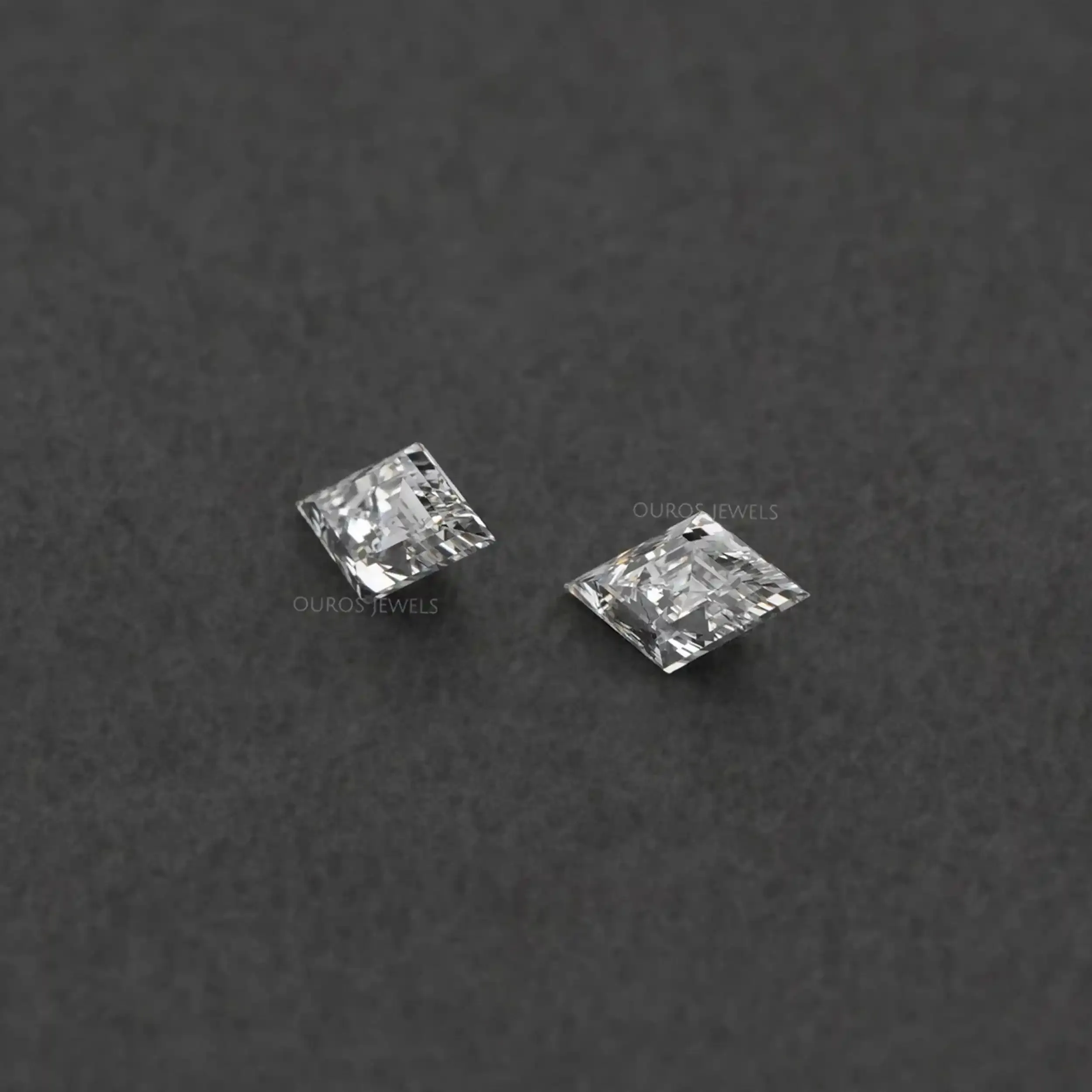 Lozenge Cut Lab Grown Pair Diamond