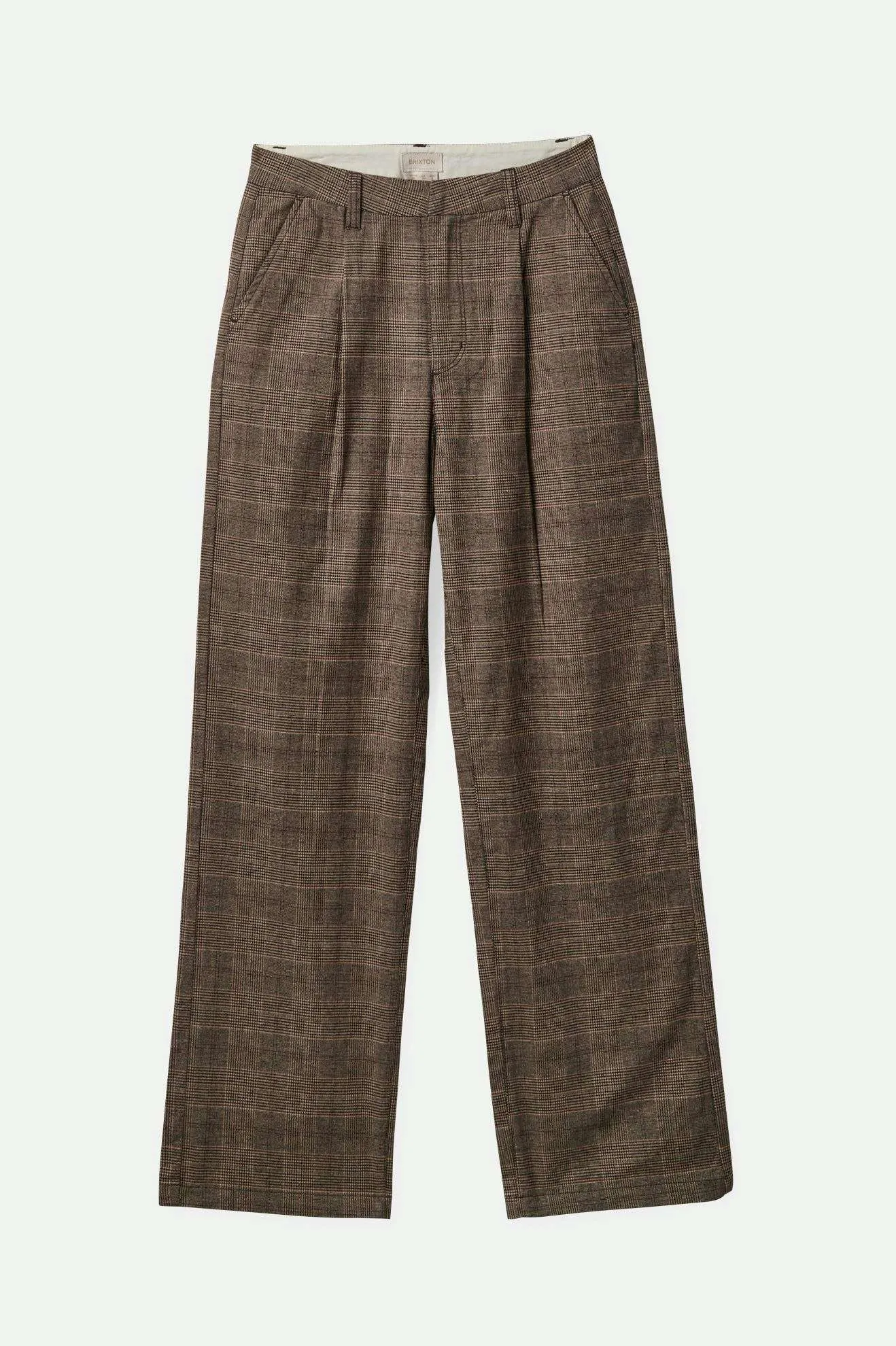 Ludlow Trouser Pant - Brown/Cream Houndstooth