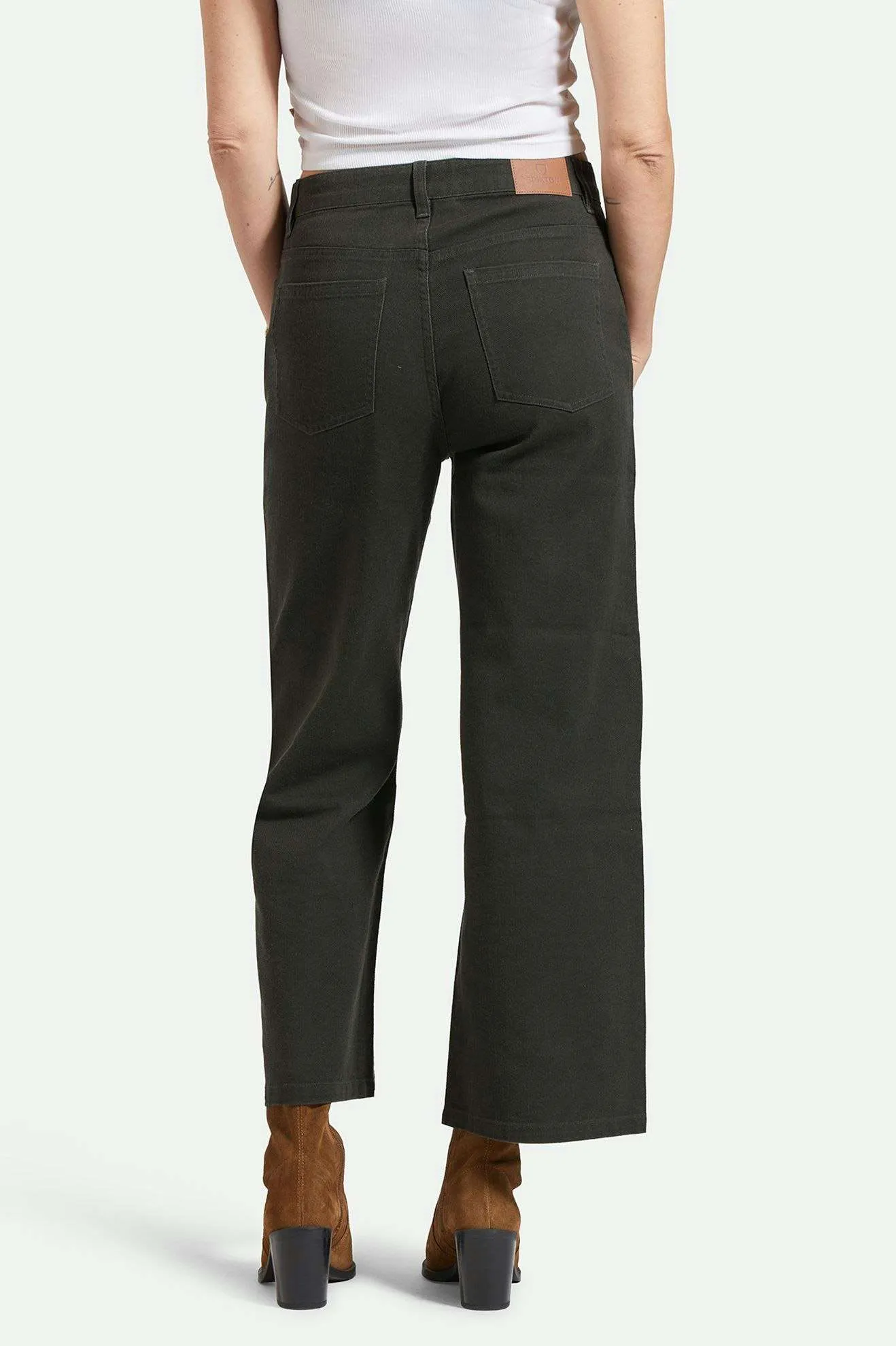 Margo Cropped 5-Pocket Pant - Washed Black