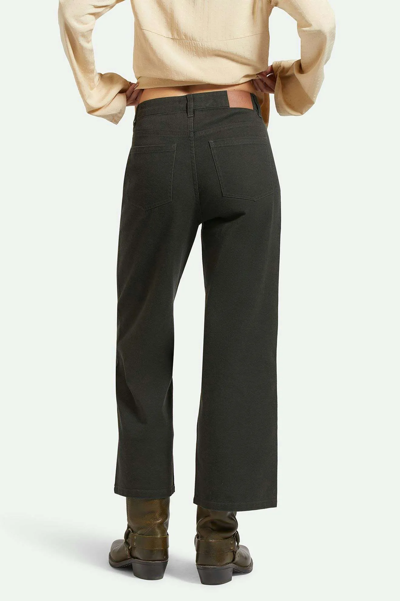 Margo Cropped 5-Pocket Pant - Washed Black