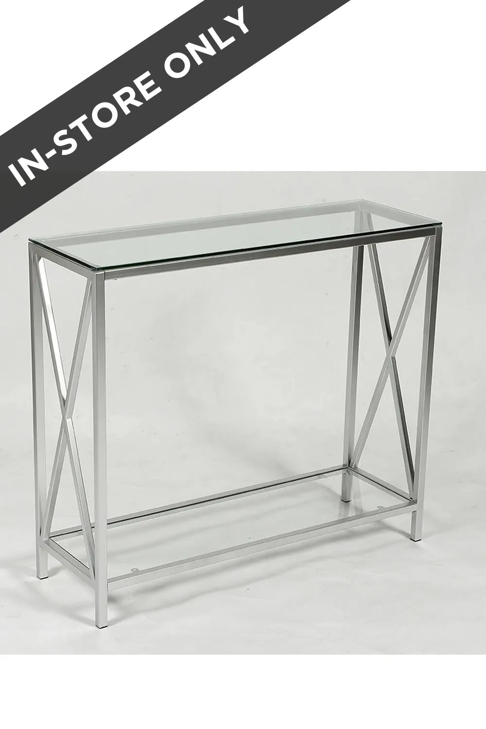 Metal & Glass Console Table